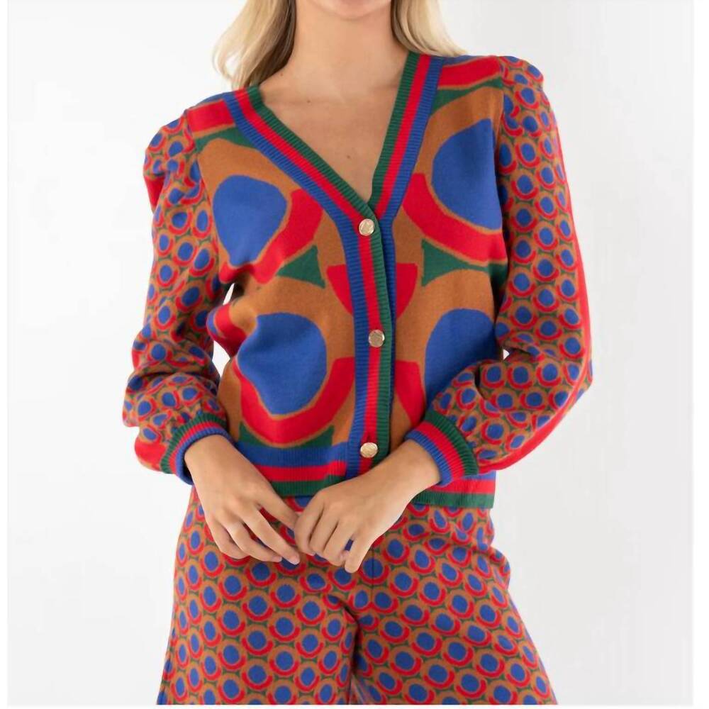 NEW EMILY MCCARTHY clara v-neck cardigan in mod